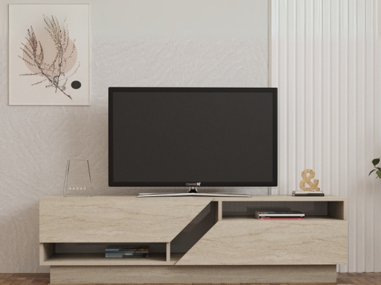 ΕΠΙΠΛΟ ΤΗΛΕΟΡΑΣΗΣ KOZA MEGAPAP ΧΡΩΜΑ TRAVERTINE 160X40X45ΕΚ.