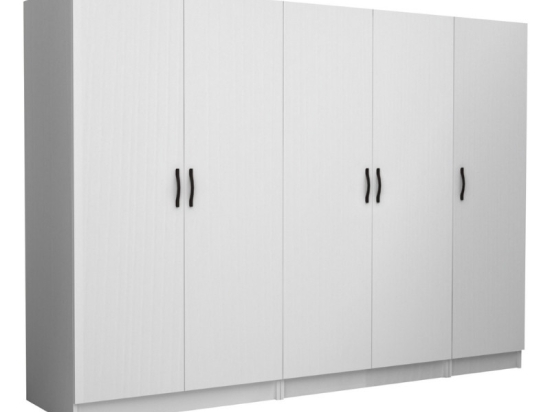 ΝΤΟΥΛΑΠΑ ΡΟΥΧΩΝ VICTORIA MEGAPAP ΠΕΝΤΑΦΥΛΛΗ ΧΡΩΜΑ ΛΕΥΚΟ 250X60X181ΕΚ.