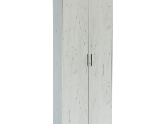 ΝΤΟΥΛΑΠΑ MILEN ΜΕ ΡΑΦΙΑ ΛΕΥΚΟ 72.3X33.5X185.2CM