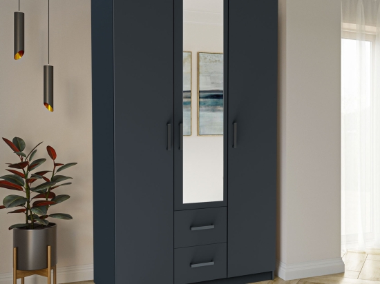 ΝΤΟΥΛΑΠΑ ΤΡΙΦΥΛΛΗ SIMPLE 3D2D ΓΡΑΦΙΤΗΣ 120X52X205CM