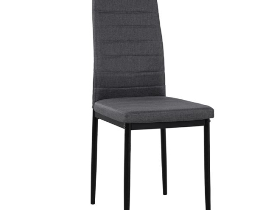 ΚΑΡΕΚΛΑ ΜΕΤΑΛΛΙΚΗ LADY HM0037.20 ΓΚΡΙ ΥΦΑΣΜΑ ΜΕΤΑΛΛΙΚΟ ΣΚΕΛΕΤΟ K/D 40x48x95