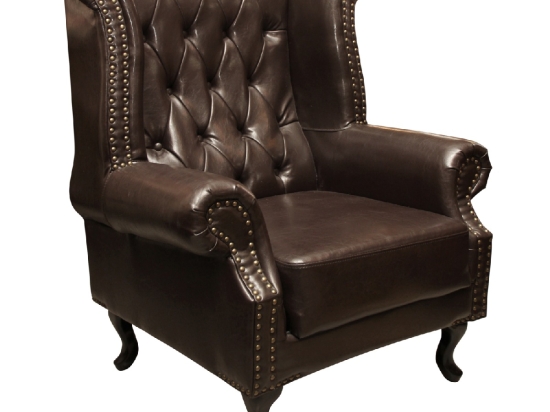 ΠΟΛΥΘΡΟΝΑ-ΜΠΕΡΖΕΡΑ T.CHESTERFIELD POLINA HM0053.01 PU ΣΚ.ΚΑΦΕ 83x75x107 εκ.