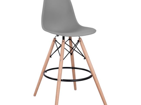 ΣΚΑΜΠΟ ΜΠΑΡ RENATA HM0173.10 ΓΚΡΙ 58x56x107Υ εκ.