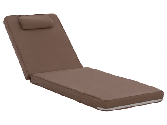 ΜΑΞΙΛΑΡΙ ΞΑΠΛΩΣΤΡΑΣ TEXTILENE 600gr/m2 2X1 SIFNOS ΜΟΚΑ HM11237.04T 194x70x11εκ.
