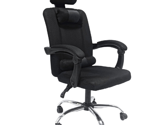 ΚΑΡΕΚΛΑ ΓΡΑΦΕΙΟΥ CRONER HM1196.01 ΜΑΥΡΟ MESH-ΜΕΤΑΛ.ΒΑΣΗ-NYLON ΣΚΕΛΕΤΟΣ 58x99x120Υεκ.