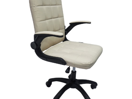 ΚΑΡΕΚΛΑ ΓΡΑΦΕΙΟΥ PORTIMA HM1197.04 ΜΠΕΖ PVC-ΜΑΥΡΟΣ NYLON ΣΚΕΛΕΤΟΣ & ΒΑΣΗ 66.5x57x97Υεκ