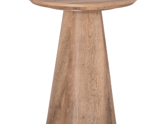 ΒΟΗΘΗΤΙΚΟ ΤΡΑΠΕΖΑΚΙ KARAN HM18029 MDF ΣΕ ΦΥΣΙΚΟ ΧΡΩΜΑ ΞΥΛΟΥ Φ45x56,5Υεκ