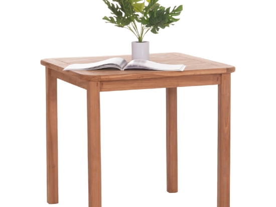 ΤΡΑΠΕΖΙ ΤΕΤΡΑΓΩΝΟ PRESSCOT HM18122 ΞΥΛΟ TEAK--ΦΥΣΙΚΟ 80x80x76Υεκ.