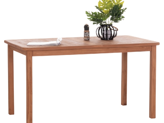 ΤΡΑΠΕΖΙ ΟΡΘΟΓΩΝΙΟ PRESSCOT HM18123 ΞΥΛΟ TEAK--ΦΥΣΙΚΟ 140x80x76Υεκ.