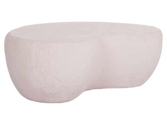 ΤΡΑΠΕΖΙ ΣΑΛΟΝΙΟΥ GERSON HM18151.02L FIBER CEMENT ΣΕ ΛΕΥΚΟ--122x78,5x40Υεκ.