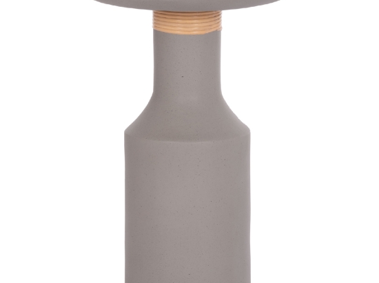 ΒΟΗΘΗΤΙΚΟ ΤΡΑΠΕΖΙ TRED(T) HM18169.03 FIBER CEMENT ΓΚΡΙ-ΦΥΣΙΚΟ RATTAN--Φ40x61Υεκ.