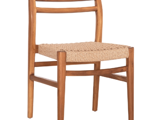ΚΑΡΕΚΛΑ ΤΡΑΠΕΖΑΡΙΑΣ HERRIN HM18231 ΞΥΛΟ TEAK-ΣΧΟΙΝΙ VIRO 46x51x78Υεκ.