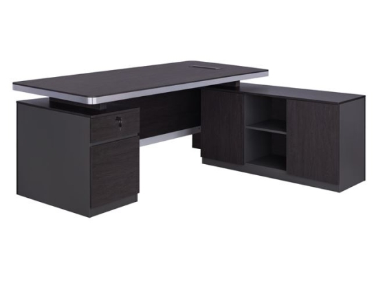 ΕΠΑΓΓΕΛΜΑΤΙΚΟ ΓΡΑΦΕΙΟ ΔΕΞΙΑ ΓΩΝΙΑ HM2092R ROSEWOOD 180X160X76Y εκ.