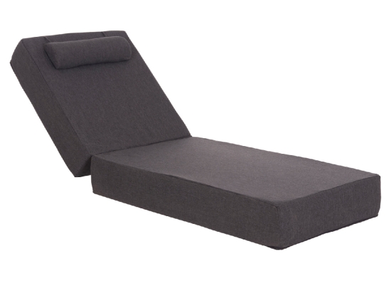 ΜΑΞΙΛΑΡΙ ΞΑΠΛΩΣΤΡΑΣ KIHEI HM21094.03 OLEFIN ΣΚΟΥΡΟ ΓΚΡΙ ΜΕ FOAM 198x70x20Υεκ