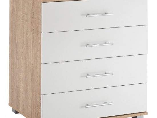 ΣΥΡΤΑΡΙΕΡΑ ΜΕΛΑΜΙΝΗΣ BRIANA HM2204.06 ME 4 ΣΥΡΤΑΡΙΑ SONAMA-ΛΕΥΚΟ 75x40x83Y εκ.