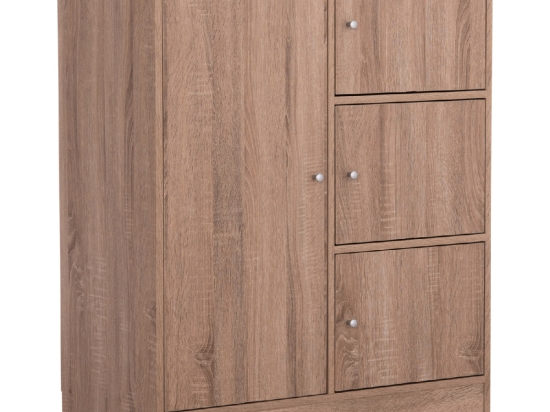 ΝΤΟΥΛΑΠΙ ΜΕ 4 ΑΠΟΘ.ΧΩΡΟΥΣ MATIN HM2479.02 SONAMA OAK ΜΕΛΑΜΙΝΗ 80x39,5x99,5Υεκ.