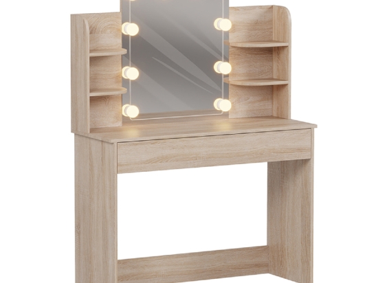 ΤΟΥΑΛΕΤΑ ΜΕ ΦΩΤΙΣΜΟ LED-ΡΑΦΙΑ-ΣΥΡΤΑΡΙΑ LAURYN HM2502.01 SONAMA 101.8x40x139.5Υεκ