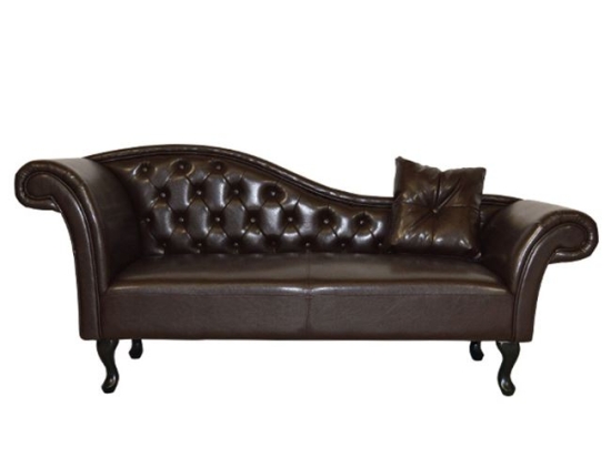 ΑΝΑΚΛΙΝΔΡΟ T.CHESTERFIELD NIOVI HM3007.01 PU ΣΚ.ΚΑΦΕ-ΜΑΥΡΑ ΠΟΔΙΑ 190x61x84Yεκ.