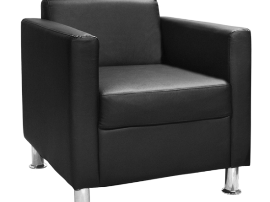 ΠΟΛΥΘΡΟΝΑ CUBO PU ΜΑΥΡΟ HM3035.02 70χ71χ73 εκ.