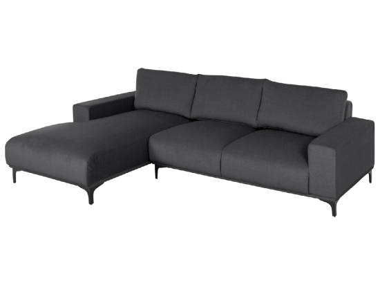 ΚΑΝΑΠΕΣ ΓΩΝΙΑ (ΑΡΙΣΤΕΡΗ) NOA HM3278.02L ΑΝΘΡΑΚΙ ΥΦΑΣΜΑ 288x90-157x67-80Υεκ.