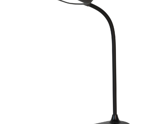 ΦΩΤΙΣΤΙΚΟ ΓΡΑΦΕΙΟΥ LED BLAIN HM4444.02 ΜΑΥΡΟ ABS 13,6x17,7x40Υ εκ.