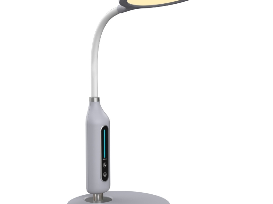 ΦΩΤΙΣΤΙΚΟ ΓΡΑΦΕΙΟΥ LED BLAIN HM4460.07 ΓΚΡΙ ABS-ΛΕΥΚΗ ΣΙΛΙΚΟΝΗ Φ18,5x40,7Yεκ.