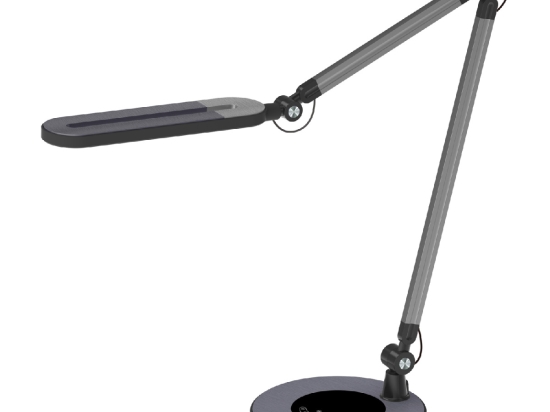 ΦΩΤΙΣΤΙΚΟ ΓΡΑΦΕΙΟΥ LED BLAIN PRO HM4462.02 ΜΑΥΡΟ-ΓΚΡΙ ABS 57,4x51,1Υεκ.