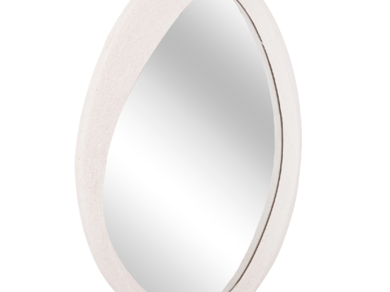 ΚΑΘΡΕΠΤΗΣ ΤΟΙΧΟΥ ΟΒΑΛ ΣΕΙΡΑ SANTORINI HM4513 MDF ΣΕ ΥΠΟΛΕΥΚΟ 90x3,2x60Υεκ
