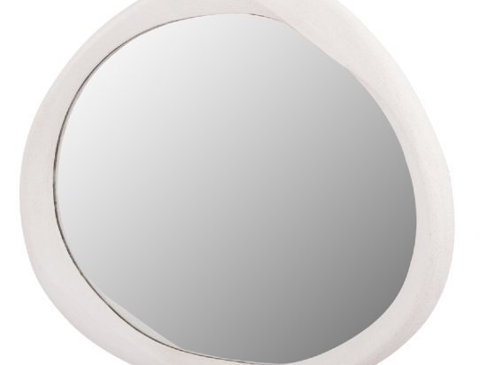 ΚΑΘΡΕΠΤΗΣ ΤΟΙΧΟΥ ΟΒΑΛ ΣΕΙΡΑ SANTORINI HM4514 MDF ΣΕ ΥΠΟΛΕΥΚΟ 48x3,2x60Υεκ