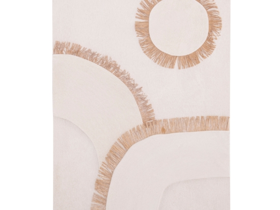 ΠΙΝΑΚΑΣ ΟΡΘΟΓΩΝΙΟΣ ΣΕΙΡΑ SANTORINI HM4531 MDF ΥΠΟΛΕΥΚΟ-ΔΙΑΚΟΣΜΗΣΗ ΜΠΕΖ 80x4,5(πάχος)x120Υεκ.