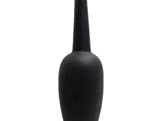 ΕΠΙΤΡΑΠΕΖΙΟ ΚΕΡΑΜΙΚΟ ΔΙΑΚΟΣΜΗΤΙΚΟ ELENDIL HM4592.02 ΜΑΥΡΟ ΜΑΤ Φ10x30Υεκ