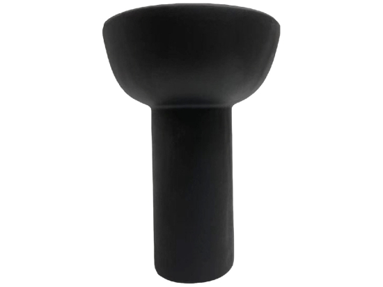 ΕΠΙΤΡΑΠΕΖΙΟ ΚΕΡΑΜΙΚΟ ΔΙΑΚΟΣΜΗΤΙΚΟ ELENDIL HM4602.02 ΜΑΥΡΟ ΜΑΤ Φ23x32Υ εκ