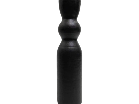 ΕΠΙΤΡΑΠΕΖΙΟ ΚΕΡΑΜΙΚΟ ΔΙΑΚΟΣΜΗΤΙΚΟ SCEPTER HM4614.02 ΜΑΥΡΟ ΜΑΤ Φ8x35Υ εκ.
