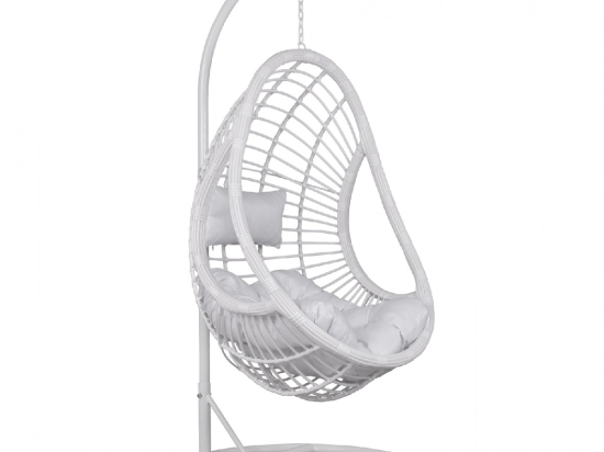 ΚΡΕΜΑΣΤΗ ΠΟΛΥΘΡΟΝΑ ΦΩΛΙΑ CALLIE HM5541.03 ΜΕ ΛΕΥΚΟ WICKER & ΜΑΞΙΛΑΡΙΑ Φ105Χ195Υ εκ.