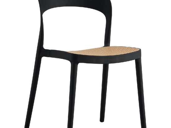 ΚΑΡΕΚΛΑ ΠΟΛΥΠΡΟΠΥΛΕΝΙΟΥ ΜΑΥΡΗ-ΜΠΕΖ CLEO HM5936.02 41x53x81Υ εκ.