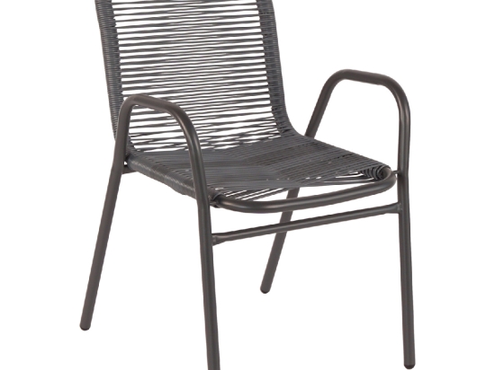 ΠΟΛΥΘΡΟΝΑ ΕΞ.ΧΩΡΟΥ AVRIL HM5968.01 ΜΕΤΑΛΛΟ ΚΑΙ ΣΥΝΘ.RATTAN ΣΕ ΓΚΡΙ 54,5x56x78Υεκ.