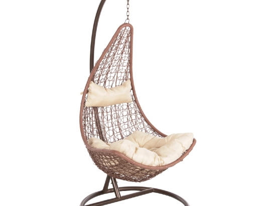 ΚΡΕΜΑΣΤΗ ΠΟΛΥΘΡΟΝΑ ΦΩΛΙΑ MILLIE HM5996.05 ΜΕΤΑΛΛΟ ΚΑΦΕ-ΣΥΝΘ.RATTAN ΚΑΦΕ Φ95x195Υεκ.