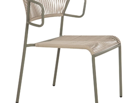 ΚΑΡΕΚΛΑ SUKI HM6053.05 ΜΕΤΑΛΛO KAI ΣΥΝΘΕΤΙΚΟ RATTAN ΣΕ ΑΝΟΙΧΤΟ ΠΡΑΣΙΝΟ 54x62x80Υεκ