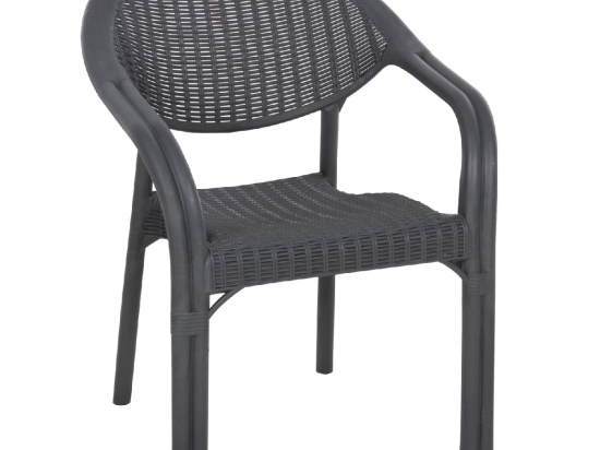 ΠΟΛΥΘΡΟΝΑ ΠΟΛΥΠΡΟΠΥΛΕΝΙΟΥ FETT HM6158.01 BAMBOO LOOK-ΑΝΘΡΑΚΙ 63x59x81Υεκ.