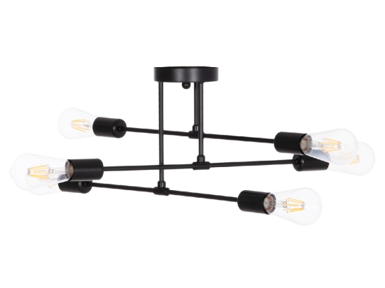 ΦΩΤΙΣΤΙΚΟ ΟΡΟΦΗΣ ΠΟΛΥΦΩΤΟ LIGHTY HM7427.11 ΜΕΤΑΛΛΟ ΣΕ ΜΑΥΡΟ 51x51x23Υεκ.