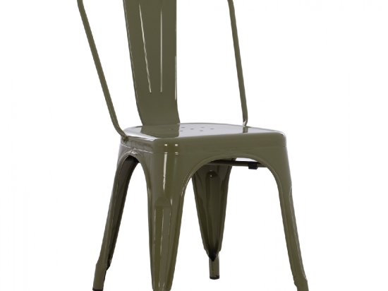 ΚΑΡΕΚΛΑ ΜΕΤΑΛΛΙΚΗ MELITA ΣΕ DARK OLIVE GREEN 43x50x82Y εκ. HM8641.03