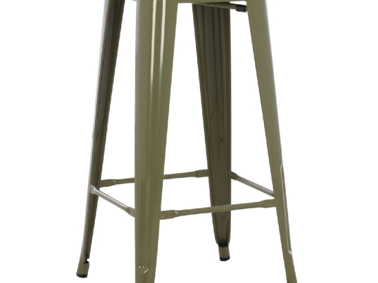 ΣΚΑΜΠΟ BAR ΜΕΤΑΛΛΙΚΟ MELITA ΣΕ DARK OLIVE GREEN HM8642.03 43x43x78 εκ.