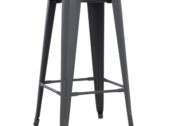 ΣΚΑΜΠΟ ΜΠΑΡ ΜΕΤΑΛΛΙΚΟ MELITA-PRO HM8642.50 ΣΕ ΓΚΡΙ 43x43x78Υεκ.