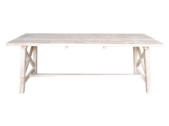 ΤΡΑΠΕΖΙ ΤΡΑΠΕΖΑΡΙΑΣ TRON HM9404.01 ΤΕΑΚ ΞΥΛΟ 220X100X80Υεκ.