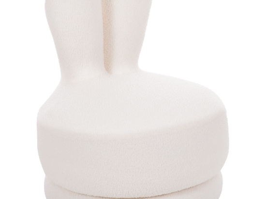 ΣΚΑΜΠΟ ΜΕ ΠΛΑΤΗ ΠΕΡΙΣΤΡΕΦΟΜΕΝΟ FRIVO HM9774.05 ΛΕΥΚΟ TEDDY ΥΦΑΣΜΑ 51x51x61Υεκ