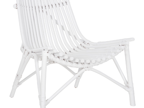 ΚΑΡΕΚΛΑ ΕΞΩΤ.ΧΩΡΟΥ CELLION HM9812.03 ΡΑΒΔΟΙ RATTAN ΣΕ ΛΕΥΚΟ ΧΡΩΜΑ 76x72x83Υεκ.