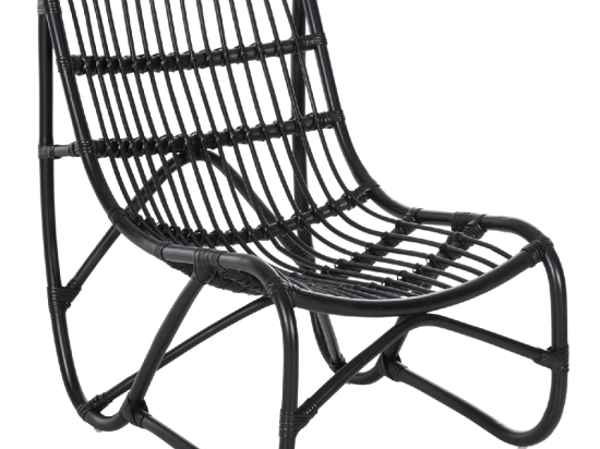 ΠΟΛΥΘΡΟΝΑ GRINN HM9815.02 ΡΑΒΔΟΙ RATTAN ΣΕ ΜΑΥΡΟ 56,5x73,5x79,5Υ εκ.--Β' ΔΙΑΛΟΓΗΣ