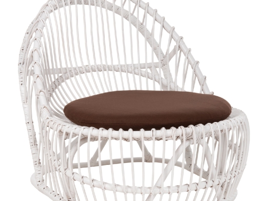 ΠΟΛΥΘΡΟΝΑ ENTROPY HM9840.02 RATTAN ΛΕΥΚΟ ΜΕ ΚΑΦΕ ΜΑΞΙΛΑΡΙ 80x97x85Υεκ.
