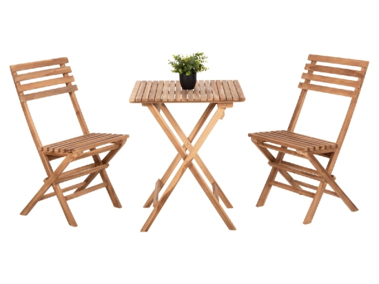 ΣΕΤ 3ΤΜΧ ΕΞΩΤ.ΧΩΡΟΥ ΠΤΥΣΣΟΜΕΝΟ KENDYR HM9907 ΜΑΣΙΦ TEAK ΞΥΛΟ-ΦΥΣΙΚΟ 46x50x88,5Υ