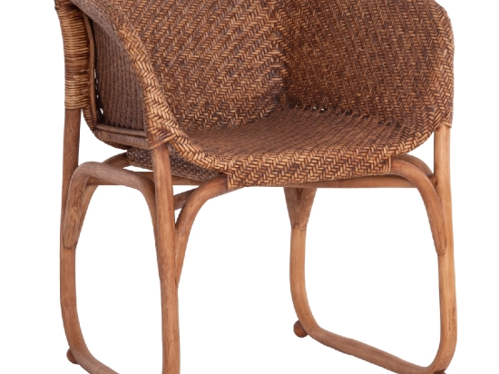 ΠΟΛΥΘΡΟΝΑ ΕΣΩΤ.ΧΩΡΩΝ TUCKET HM9958.02 ΦΥΣΙΚΟ RATTAN-ΚΑΡΥΔΙ ΧΡΩΜΑ 63x60x77Υεκ